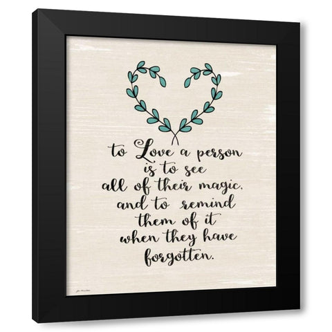 Magic Black Modern Wood Framed Art Print with Double Matting by Moulton, Jo