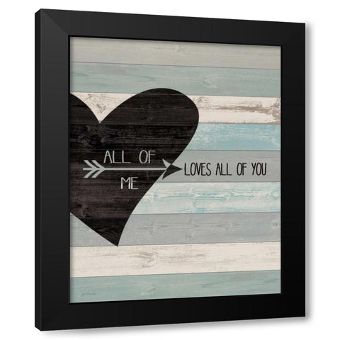All of Me Black Modern Wood Framed Art Print with Double Matting by Moulton, Jo