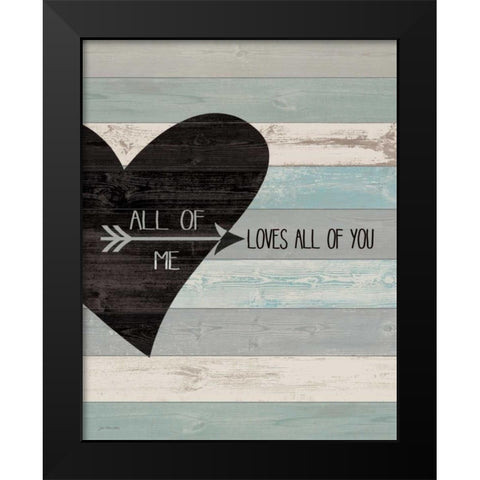 All of Me Black Modern Wood Framed Art Print by Moulton, Jo