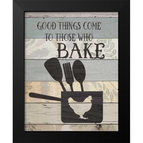 Those Who Bake Black Modern Wood Framed Art Print by Moulton, Jo