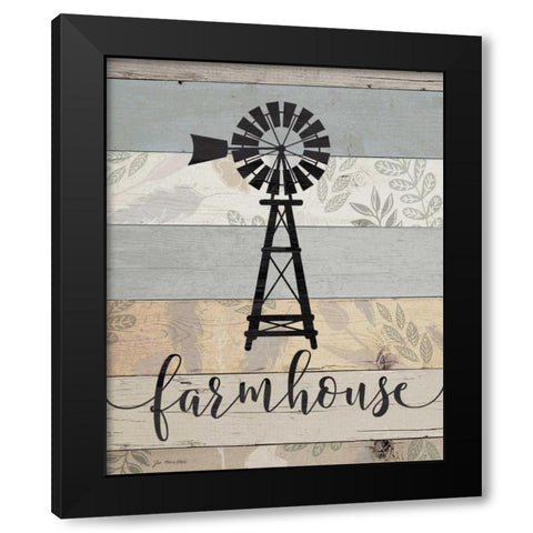 Farmhouse Black Modern Wood Framed Art Print with Double Matting by Moulton, Jo