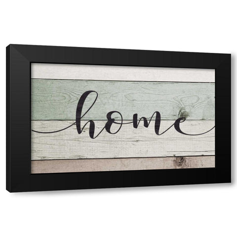 Home Black Modern Wood Framed Art Print by Moulton, Jo