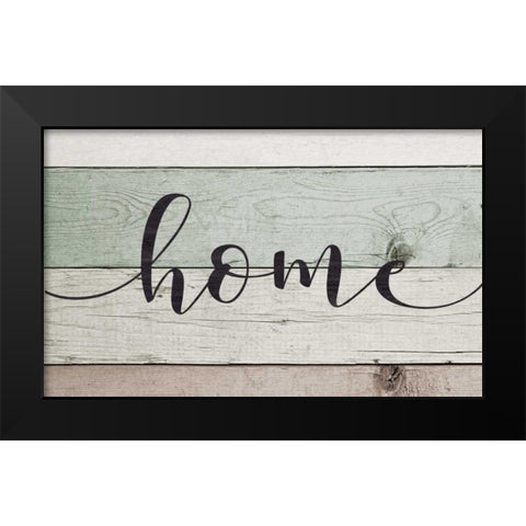 Home Black Modern Wood Framed Art Print by Moulton, Jo