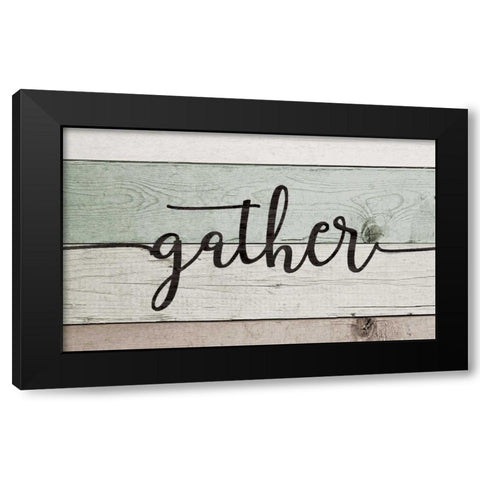 Gather Black Modern Wood Framed Art Print by Moulton, Jo