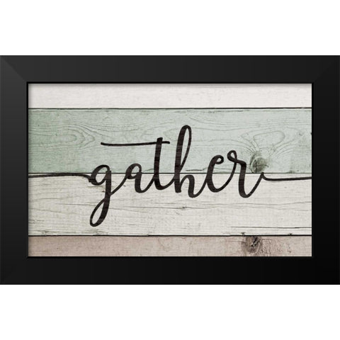 Gather Black Modern Wood Framed Art Print by Moulton, Jo