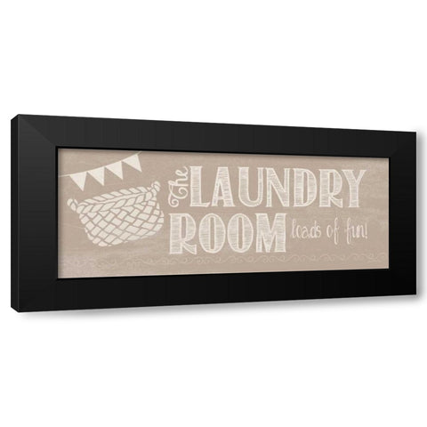 Laundry Room Black Modern Wood Framed Art Print with Double Matting by Moulton, Jo