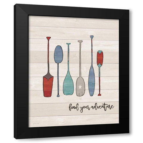 Find Your Adventure Black Modern Wood Framed Art Print by Moulton, Jo