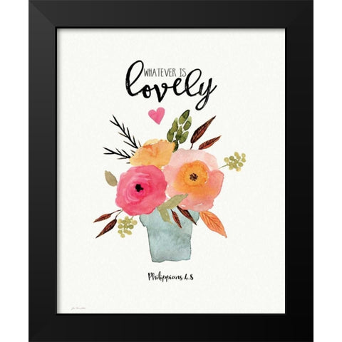 Lovely Black Modern Wood Framed Art Print by Moulton, Jo