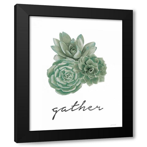 Gather Black Modern Wood Framed Art Print by Moulton, Jo