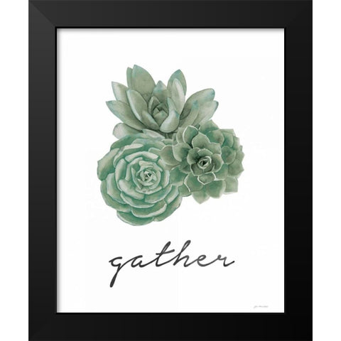 Gather Black Modern Wood Framed Art Print by Moulton, Jo