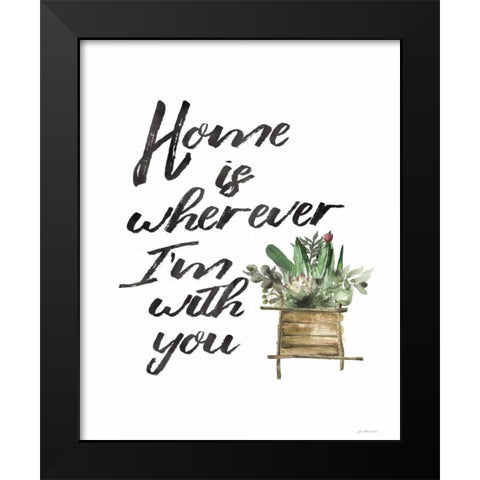 Home with You Black Modern Wood Framed Art Print by Moulton, Jo
