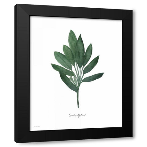 Sage Black Modern Wood Framed Art Print by Moulton, Jo