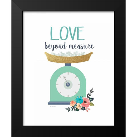 Love Beyond Measure Black Modern Wood Framed Art Print by Moulton, Jo