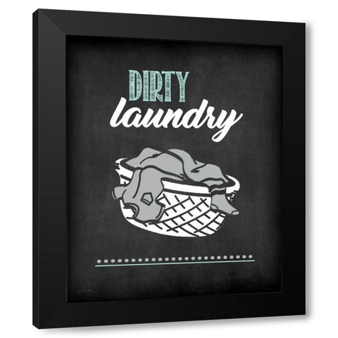 Dirty Laundry Black Modern Wood Framed Art Print with Double Matting by Moulton, Jo