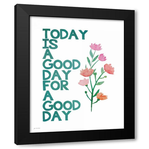 A Good Day Black Modern Wood Framed Art Print by Moulton, Jo