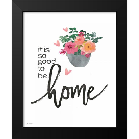 Home Black Modern Wood Framed Art Print by Moulton, Jo
