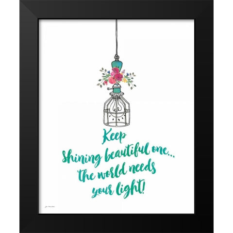 Home Black Modern Wood Framed Art Print by Moulton, Jo