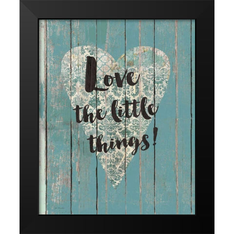 Little Things Black Modern Wood Framed Art Print by Moulton, Jo