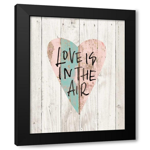 Love in the Air Black Modern Wood Framed Art Print by Moulton, Jo