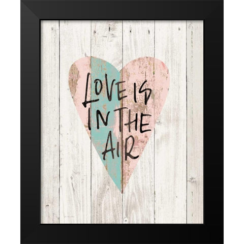 Love in the Air Black Modern Wood Framed Art Print by Moulton, Jo