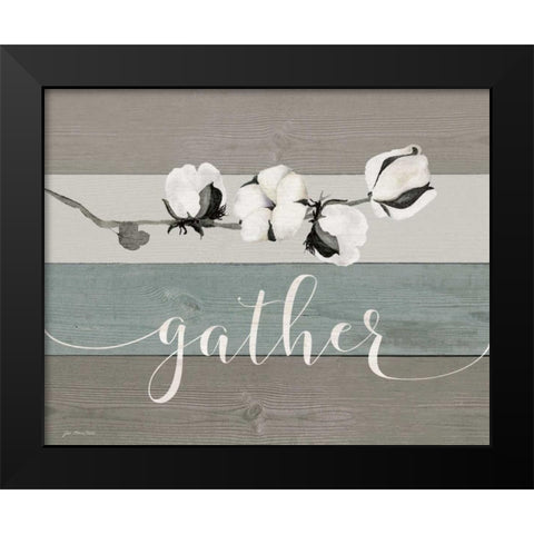 Gather Black Modern Wood Framed Art Print by Moulton, Jo