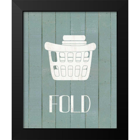 Wash House Fold Black Modern Wood Framed Art Print by Moulton, Jo