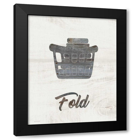 Barnwood Fold Black Modern Wood Framed Art Print with Double Matting by Moulton, Jo