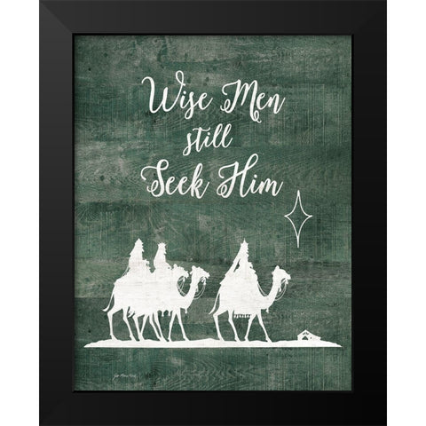 Wise Men Still Seek Him Black Modern Wood Framed Art Print by Moulton, Jo