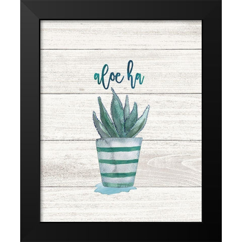 Aloe Ha Black Modern Wood Framed Art Print by Moulton, Jo