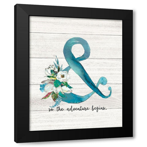 The Adventure Black Modern Wood Framed Art Print with Double Matting by Moulton, Jo