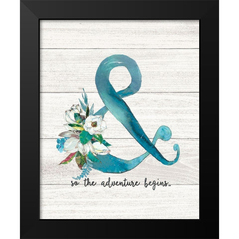The Adventure Black Modern Wood Framed Art Print by Moulton, Jo
