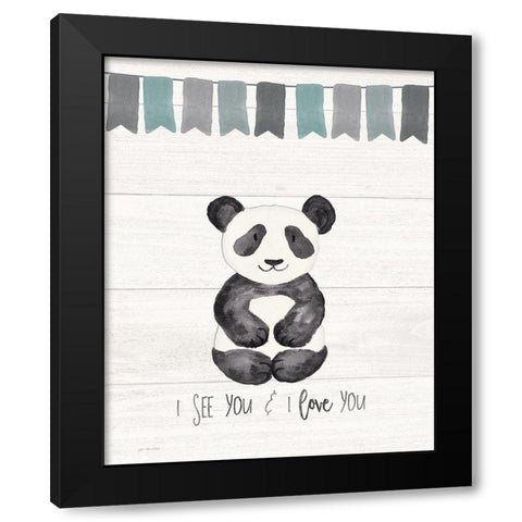 I See You Black Modern Wood Framed Art Print by Moulton, Jo