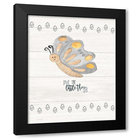 Little Things Black Modern Wood Framed Art Print with Double Matting by Moulton, Jo