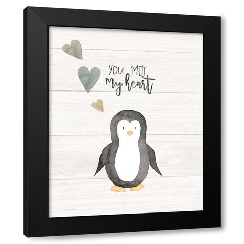You Melt My Heart Black Modern Wood Framed Art Print by Moulton, Jo