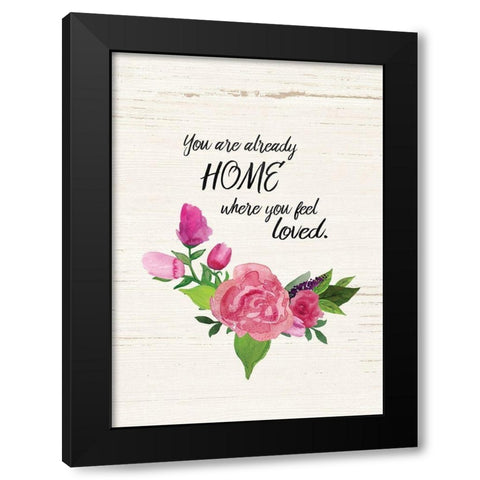 Already Home Black Modern Wood Framed Art Print by Moulton, Jo