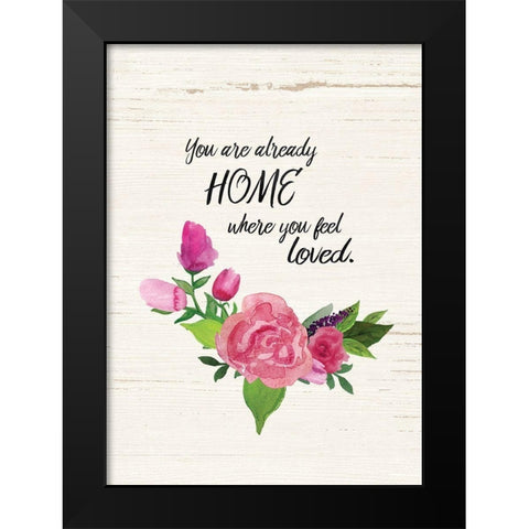 Already Home Black Modern Wood Framed Art Print by Moulton, Jo