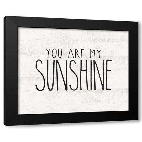 Sunshine Black Modern Wood Framed Art Print by Moulton, Jo