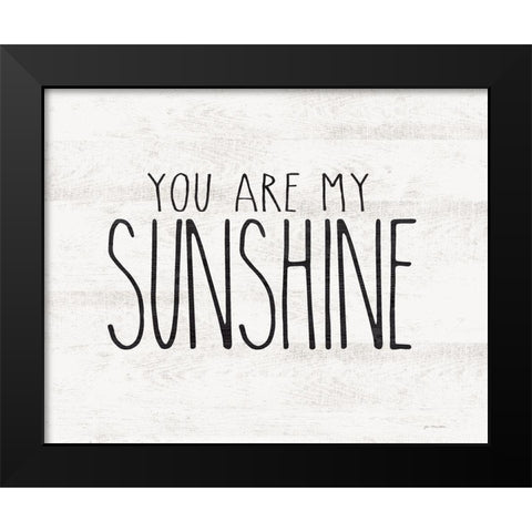 Sunshine Black Modern Wood Framed Art Print by Moulton, Jo