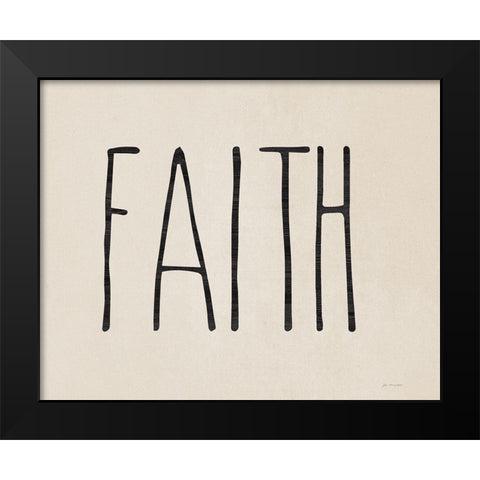 Faith Black Modern Wood Framed Art Print by Moulton, Jo