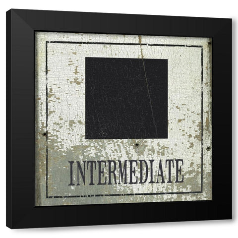 Intermediate Square Black Modern Wood Framed Art Print with Double Matting by Moulton, Jo