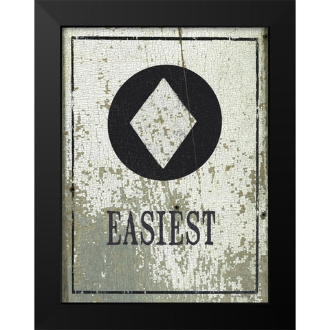 Easiest Black Modern Wood Framed Art Print by Moulton, Jo