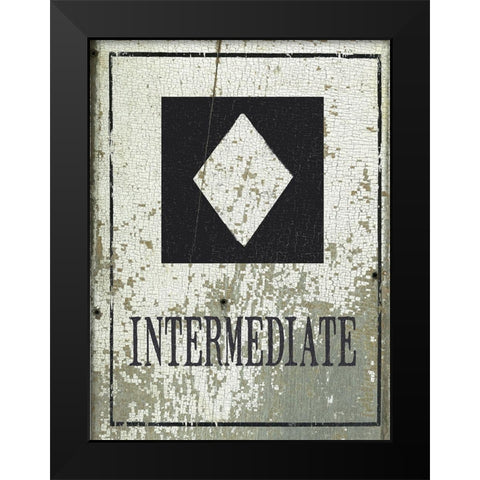Intermediate Black Modern Wood Framed Art Print by Moulton, Jo
