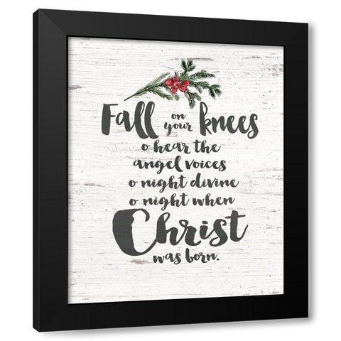 Fall On Your Knees Black Modern Wood Framed Art Print with Double Matting by Moulton, Jo