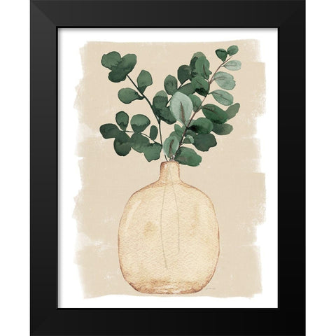 Glass Vase I Black Modern Wood Framed Art Print by Moulton, Jo