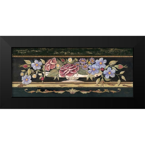 Porcelain Spray I Black Modern Wood Framed Art Print by Moulton, Jo