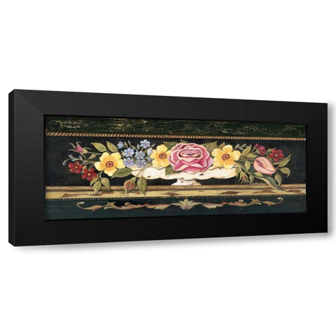 Porcelain Spray II Black Modern Wood Framed Art Print with Double Matting by Moulton, Jo