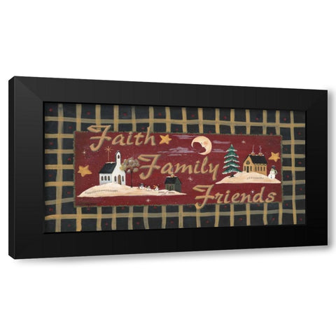 Fath-Family-Friends Black Modern Wood Framed Art Print with Double Matting by Moulton, Jo