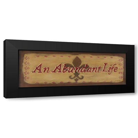An Abundant Life Black Modern Wood Framed Art Print with Double Matting by Moulton, Jo