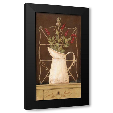 Herb Finial Black Modern Wood Framed Art Print with Double Matting by Moulton, Jo