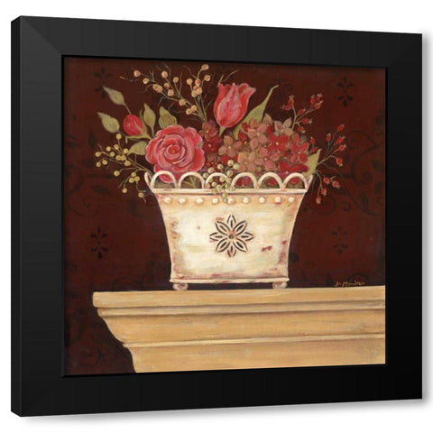 Vintage Gatherings II Black Modern Wood Framed Art Print with Double Matting by Moulton, Jo